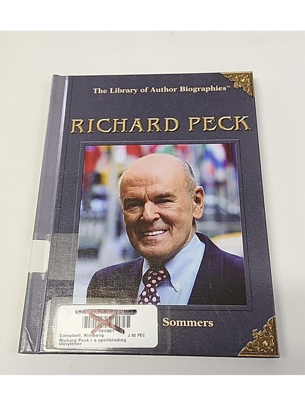 Richard Peck Book The Library of Author Biographies Series Hardcover By Sommers